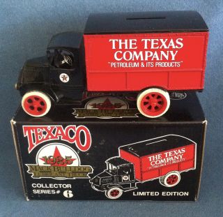 Texaco 6 1925 Mack Bulldog Lubricant Truck Bank Ertl 1989
