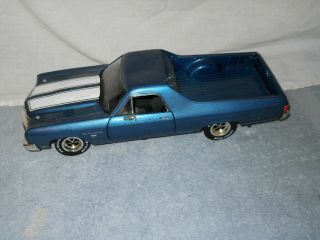 1970 Chevrolet El Camino Ss 454 Blue 1:18 Die - Cast Car No Box