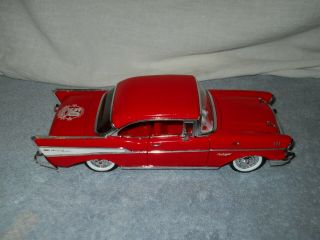Jada Toys 57 Chevy Belair 50th Anniversary O ' reilly Auto Parts 1/24 Die Cast RED 3