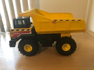 Tonka 93918 Steel Classic Mighty Dump Truck Toy - Yellow