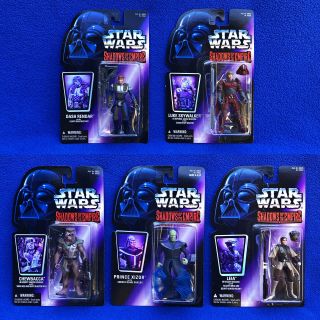 Star Wars Shadows Of The Empire Dash Luke Xizor Leia Chewbacca Figures