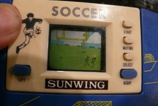Sunwing SOCCER Vintage Electronic Handheld LCD Video game and watch ✨TESTED✨ 4