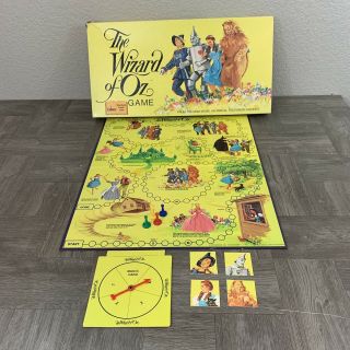1974 Cadaco " The Wizard Of Oz " Board Game Vintage Dorothy Lion Tin Man Complete