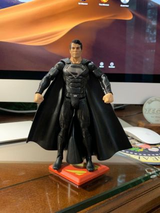 Movie Masters - Man of Steel Movie - Superman BLACK SUIT Action Figure - DC Comics 2