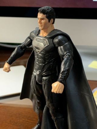 Movie Masters - Man of Steel Movie - Superman BLACK SUIT Action Figure - DC Comics 3