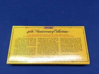 1988 Matchbox 40th Anniversary Gift Set Commemorative 5 Pack 3