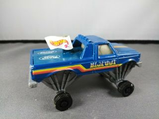 Hot Wheels “big Foot” Champions Monster 1991 Blue Made In Malaysia