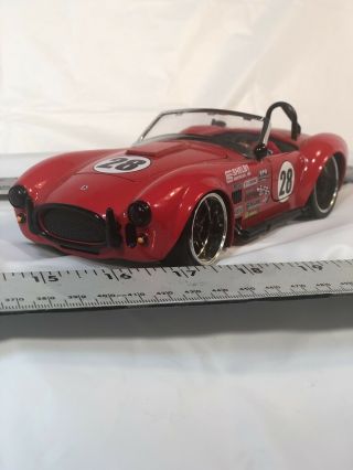 Jada Big Time Muscle 1965 Shelby Cobra 427 S/c 28 Red 1/24 Scale Diecast 90539