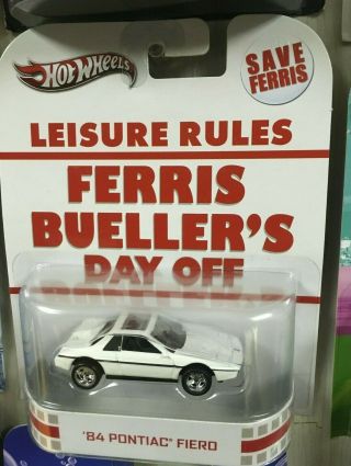 Hot Wheels Retro Entertainment Ferris Buellers Day Off 1984 Pontiac Fiero