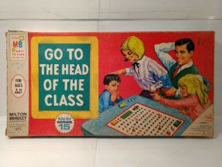 Milton Bradley Go To The Head Of The Class Series 15 1967 Board Game 4175 Gm773