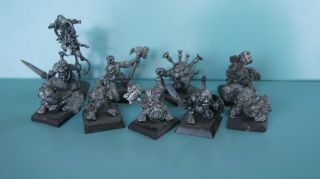 Rackham Confrontation Dwarfs Set Of 9 Metal Miniatures
