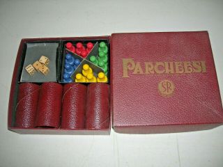 Vintage Board Game Parcheesi Game Piece Set 1930’s