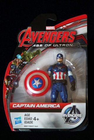 Captain America Marvel 3.  75 Figure Hasbro Avengers Age Of Ultron All Star