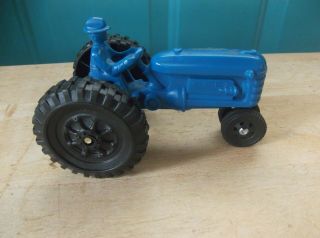 Scale Models Museum Blue Plastic Tractor Toy Made In U.  S.  A.