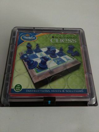 Think Fun Solitaire Chess - Fun Version Of Chess You Can Play Alone Ages 8,