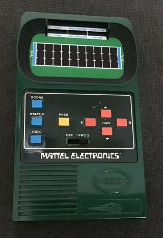 Mattel Classic Football 2 Handheld Electronic Game 1978 Tested/working Fast Ship