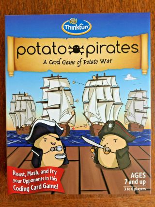 Potato Pirates A Card Game Of Potato War Ages 7,  Coding Card Game And Stem Exc