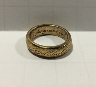 Lord Of The Rings Replacement One Ring - Risk Monopoly Trivial Pursuit Gold Ring