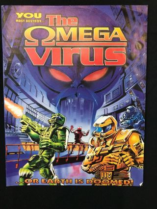 The Omega Virus Board Game Replacement Parts Instructions Directions Only