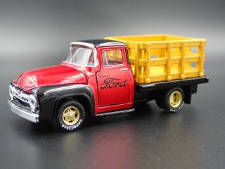 1956 56 Ford F100 Stakebed Pickup Truck 1:64 Scale Diorama Diecast Model Car