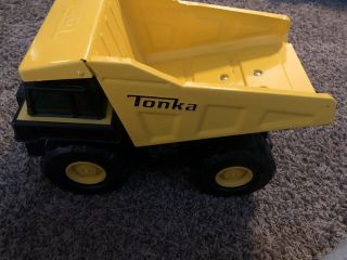 Tonka Truck Yellow,  Metal Dump Bin.  But Loved,  Cleaned And Ready.