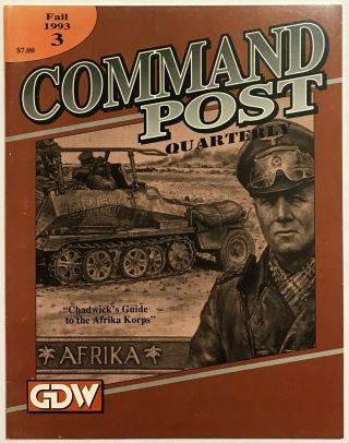 Gdw Command Post Quarterly Fall 1993 No.  3 Chadwick 
