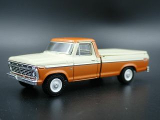 1973 73 Ford F100 Ranger Long Bed Truck W Hitch 1/64 Scale Diecast Model Car
