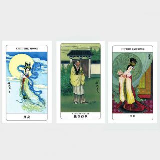 78 Cards Chinese Myth Tarot Deck Future Fate Fortune Telling English Card Game 2