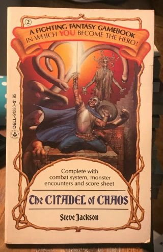 The Citadel Of Chaos Steven Jackson Fighting Fantasy Rpg Gamebook 1983 Pb