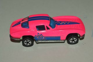 1979 Hot Wheels Split Window ' 63 Corvette Cal Custom Pink Color Malaysia 2