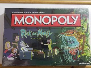 Rick And Morty Monopoly Board Game Edition - Based On The Hit Adult Swim Series
