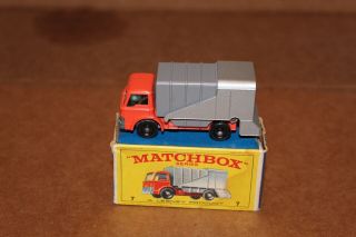 Vintage 1967 Lesney Matchbox 7c Refuse Truck (ford) With Box