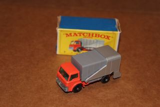 Vintage 1967 Lesney Matchbox 7C Refuse Truck (Ford) with Box 3