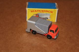 Vintage 1967 Lesney Matchbox 7C Refuse Truck (Ford) with Box 4