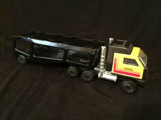 Vintage Tonka Toy Truck Semi Trailer Hauler Car Carrier