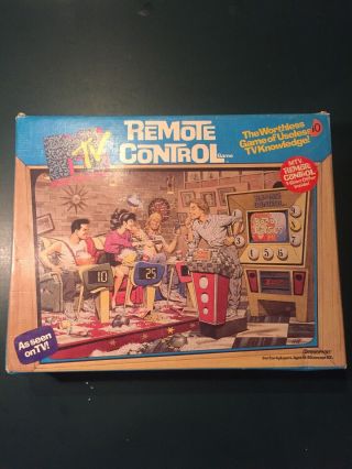 Pressman Mtv Remote Control Board Game Complete 1989
