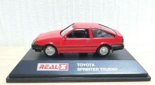 1/72 Real - X Toyota Sprinter Trueno Red Diecast Car Model