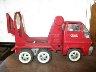 Vintage,  Large,  Tonka Metal Cement Mixer Red Truck,  NR 2