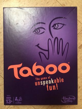 Taboo Family Game Hasbro Classic Card Game Adult Fun