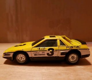 Vintage Mc Toys 1/43 Scale Pontiac Fiero Pull Back Diecast Car Made In Macao