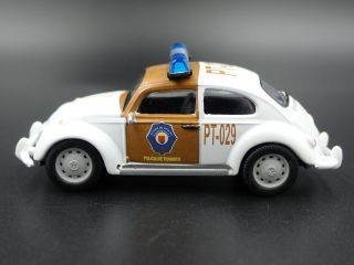 Vw Volkswagen Classic Beetle Bug Police 1:64 Scale Diecast Diorama Model Car