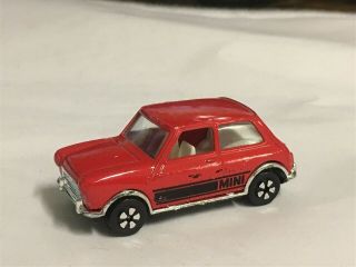 Vintage Playart Red Austin Mini Cooper Diecast Toy Vehicle