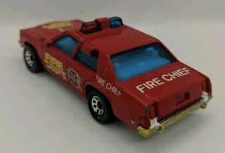 Matchbox Ford Ltd Fire Chief Car Fire Dept 1987 1:69 Scale HW2 2