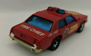 Matchbox Ford Ltd Fire Chief Car Fire Dept 1987 1:69 Scale HW2 3