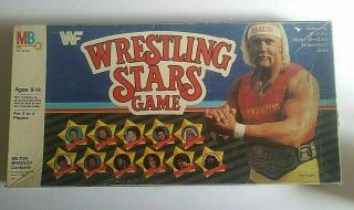 Vintage Wwf Wrestling Stars Board Game (1985,  Milton Bradley)