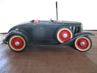 Vintage,  Cast Aluminum - Hubley Toy 862k,  1932 Chevy Rumble Seat Roadster - Usa