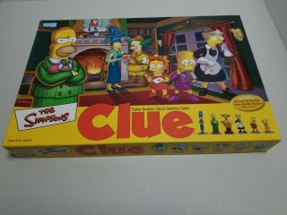 Clue The Simpsons Edition Detective Board Game Parker Brothers 2002 2nd Edition
