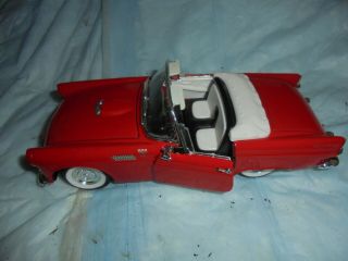 1955 Ford Thunderbird Red Ss 7714 1:24 Scale