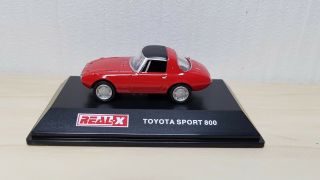 1/72 Real - X Toyota Sport 800 Red Diecast Car Model
