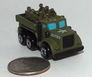 Small Micro Machine Plastic Military Us Army 6x6 Truck Troop Carrier